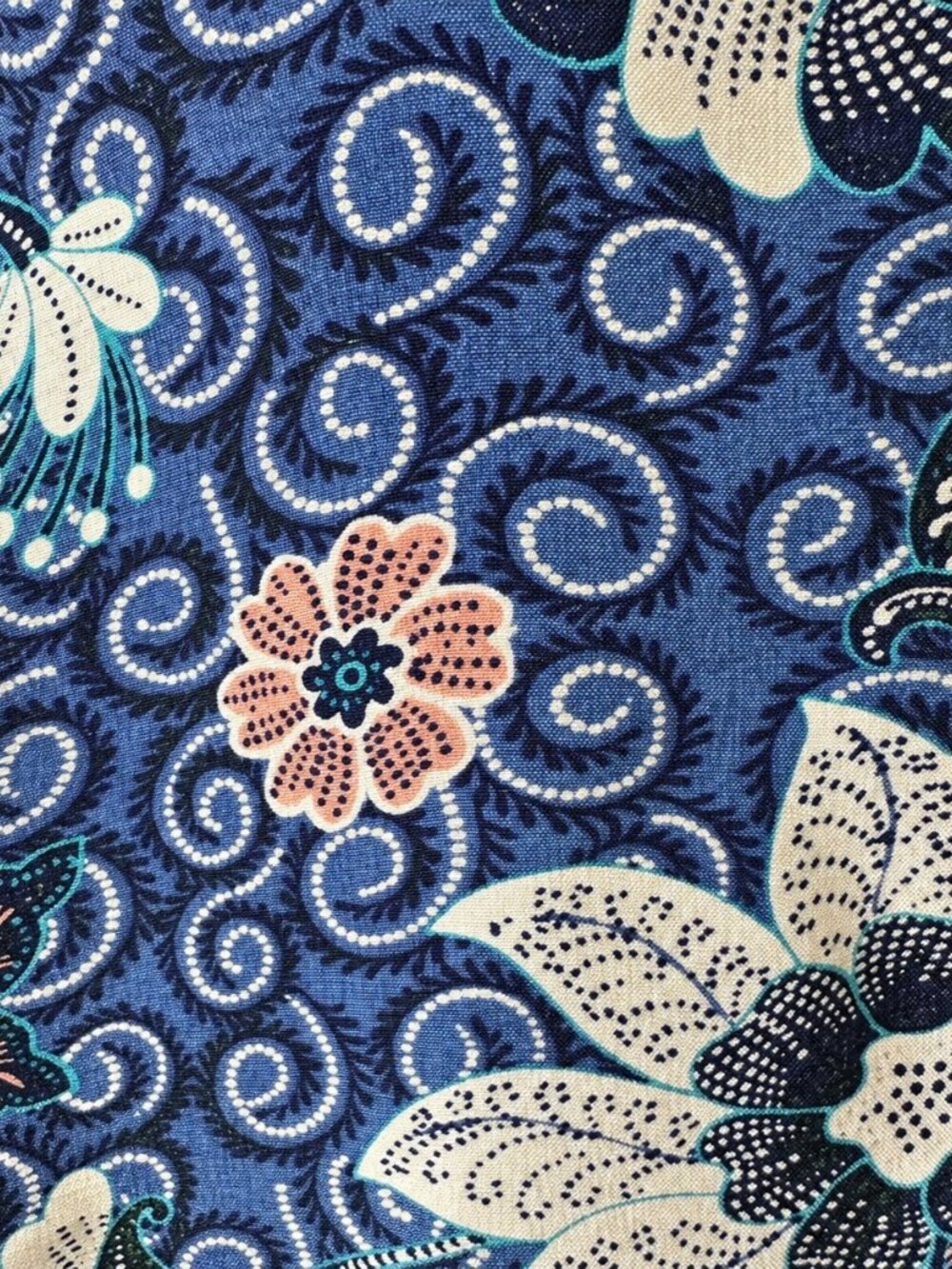 LOFT Blue Floral Long Sleeve Tiered Dress Size M - Picture 6 of 14